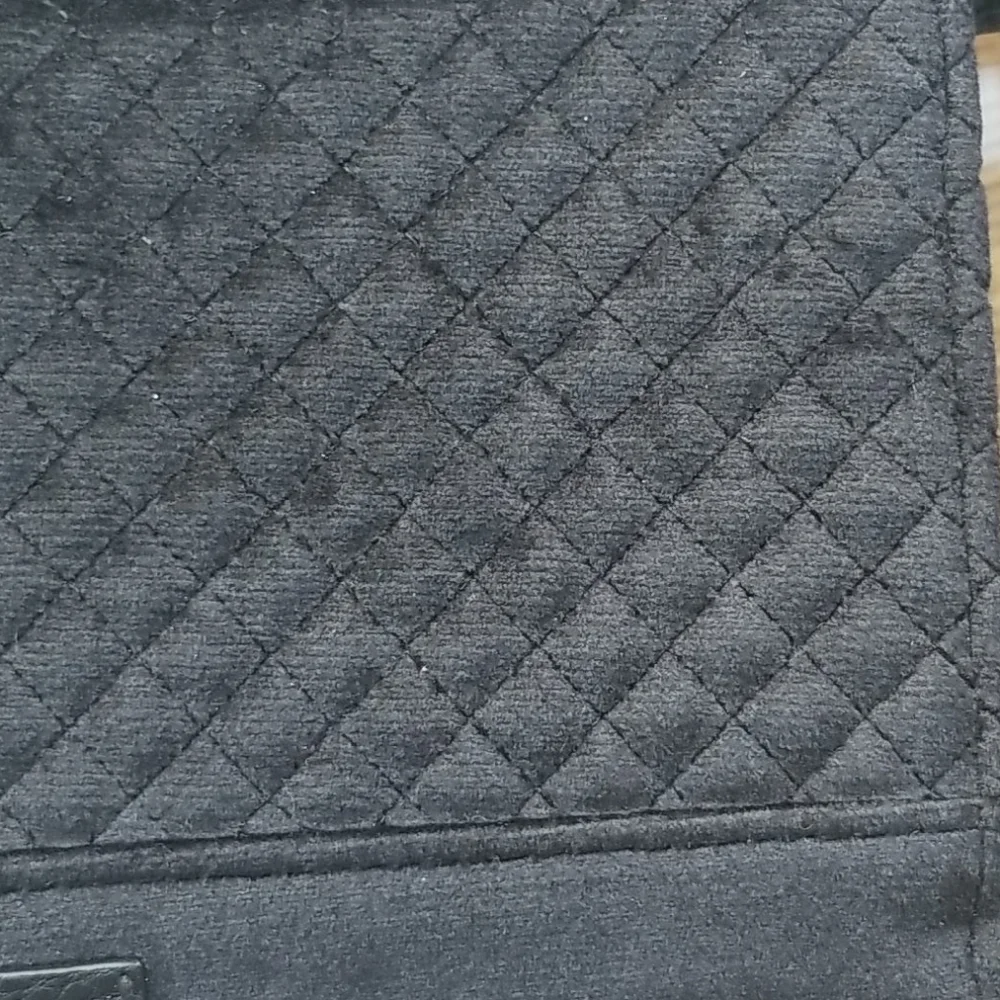 Vera bradley Rfid black velvet slim wristlet